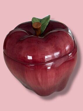 Vintage 1990s Apple Cookie Jar